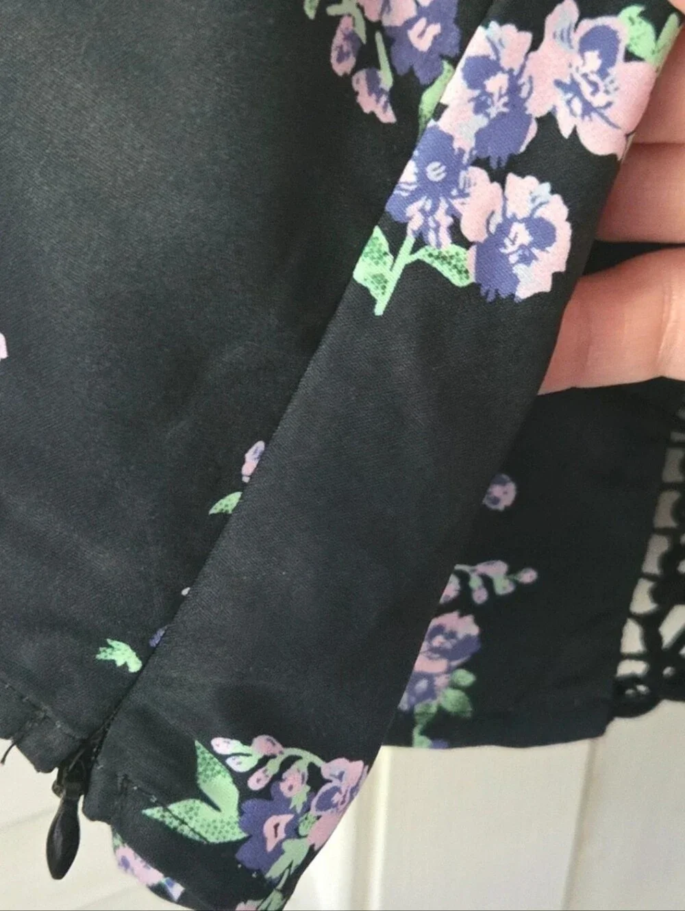 Cider Black Floral Corset Crop Top NWT Y2K Fairy Grunge Lace Cami